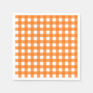 Vichy Orange Napkin
