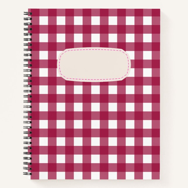 Vichy Rouge Cherry Notebook (Front)