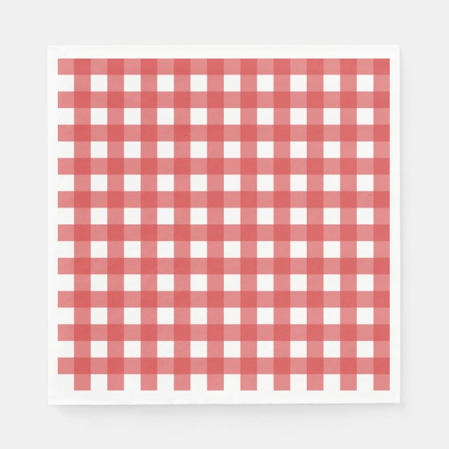 Vichy Rouge Napkin (Front)