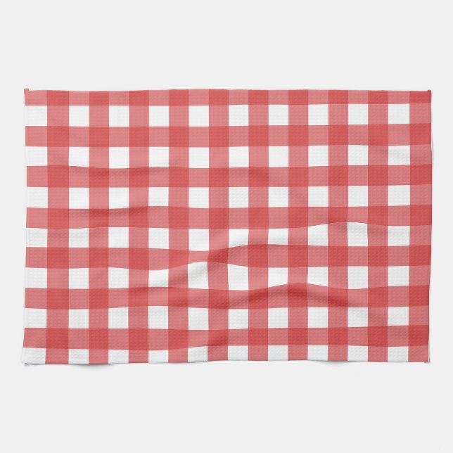 Vichy Rouge Tea Towel (Horizontal)