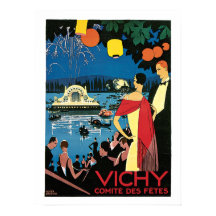 Vichy Vintage French Travel Poster