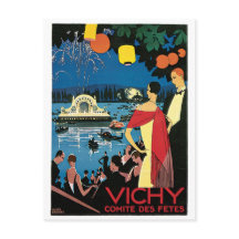 Vichy Vintage French Travel Poster