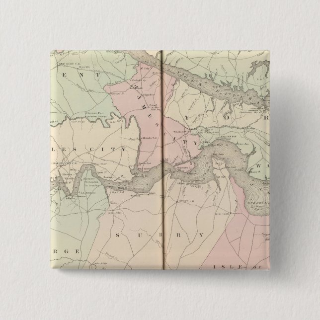 Vicinity of Richmond 15 Cm Square Badge (Front)