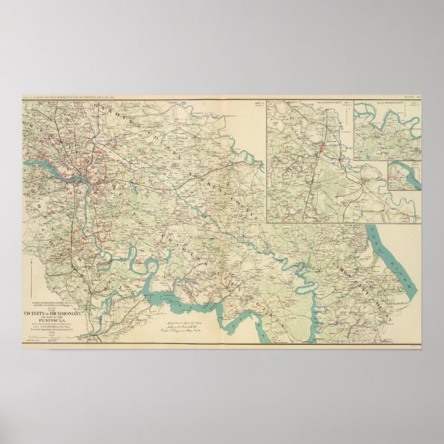 Vicinity Richmond, Va, Peninsula Poster (Front)