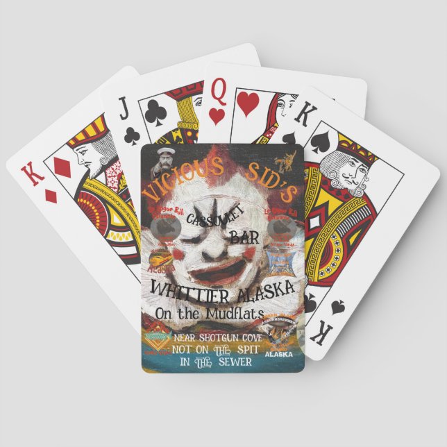 VICIOUS SID'S CASSOULET BAR WHITTIER ALASKA PLAYING CARDS (Back)