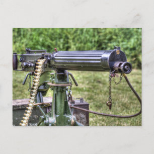 Vickers Machine Gun Holiday Postcard