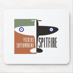 vickers supermarine spitfire mouse pad