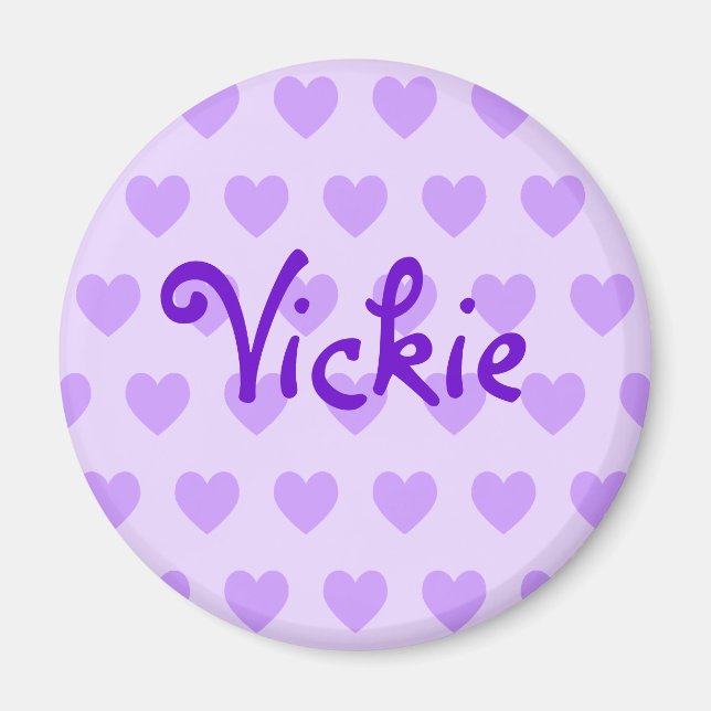Vickie in Purple Magnet (Front)