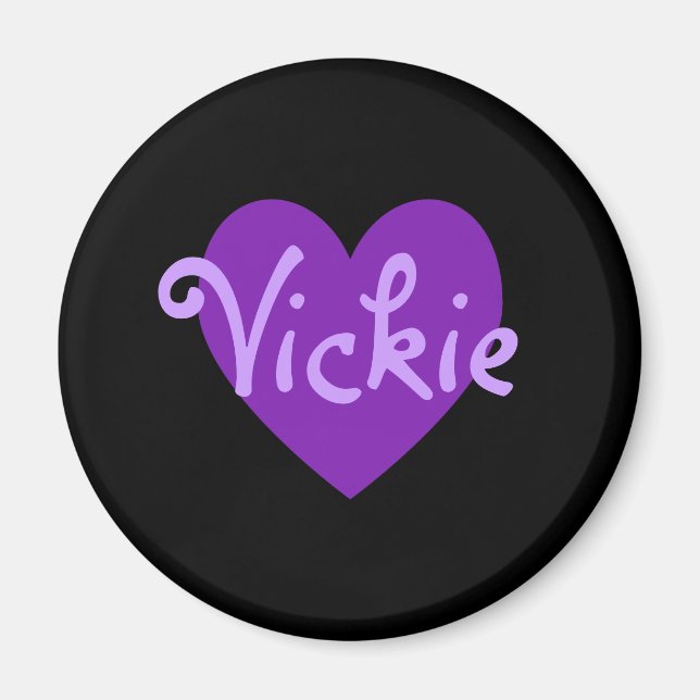 Vickie in Purple Magnet (Front)