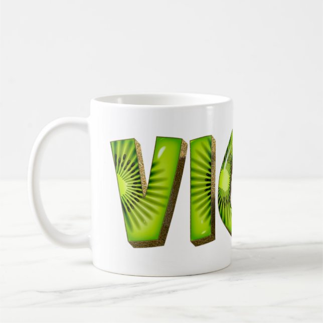 Vicky Name Kiwi Style Tasse Coffee Mug (Left)