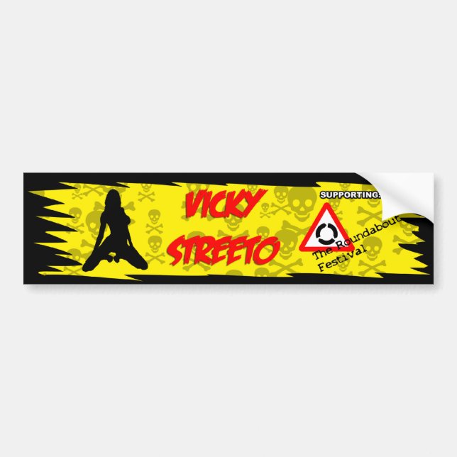 vicky_streeto bumper sticker (Front)