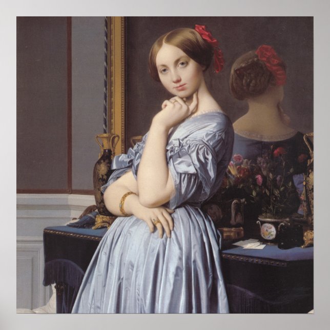 Vicomtess othenin Dhaussonville fine art portrait Poster (Front)