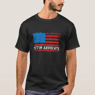 Victim Advocate American Flag Nurse Nursing T-Shirt