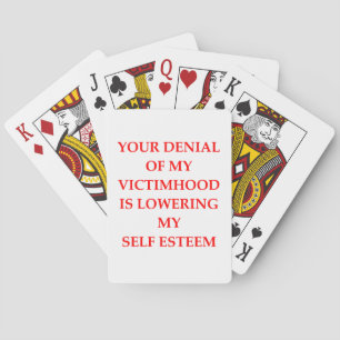 victim playing cards