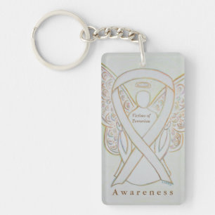 Victims of Terrorism Awareness Ribbon Keychain