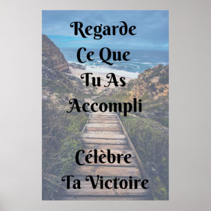 "Victoire" Affiche Citation Positive-Poster Poster