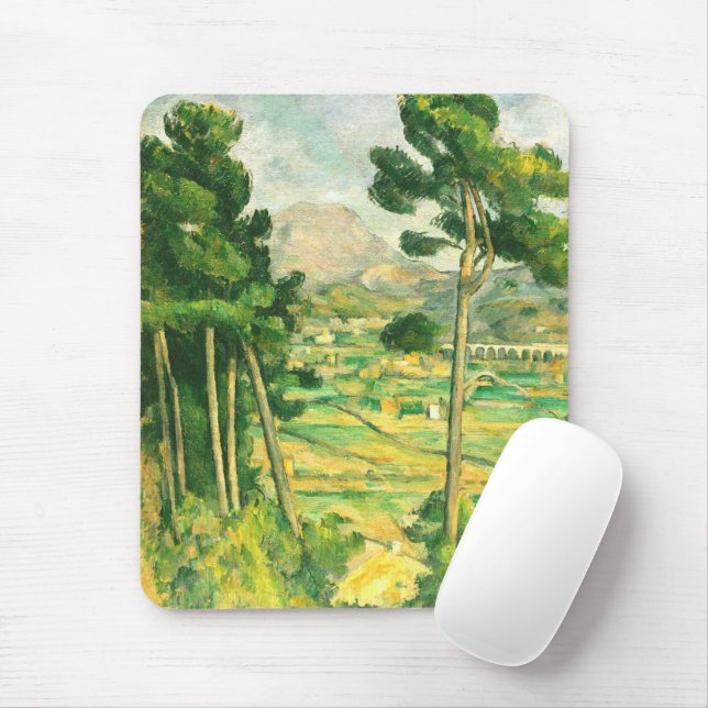 Victoire and the Viaduct Paul Cezanne    Mouse Pad (With Mouse)