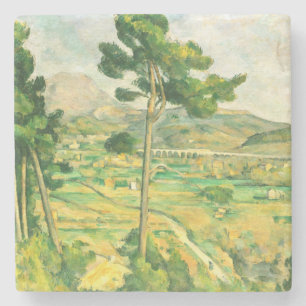 Victoire and the Viaduct Paul Cezanne Stone Coaster
