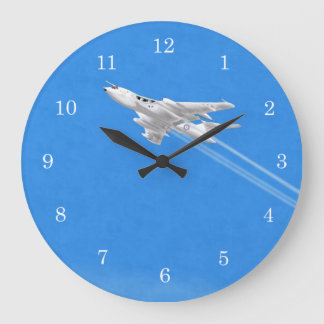 Victor Bomber Anti Flash White Large Clock