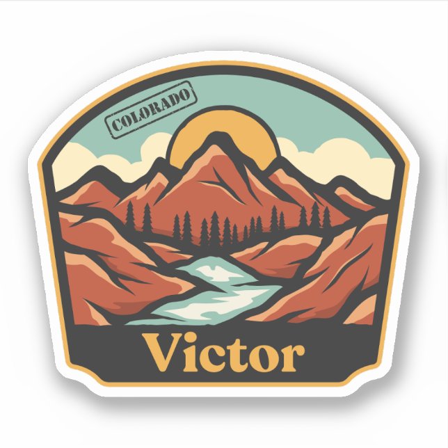 Victor, Colorado Sticker (Front)