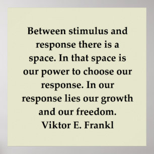 victor frankl quote poster