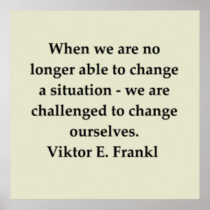 victor frankl quote poster