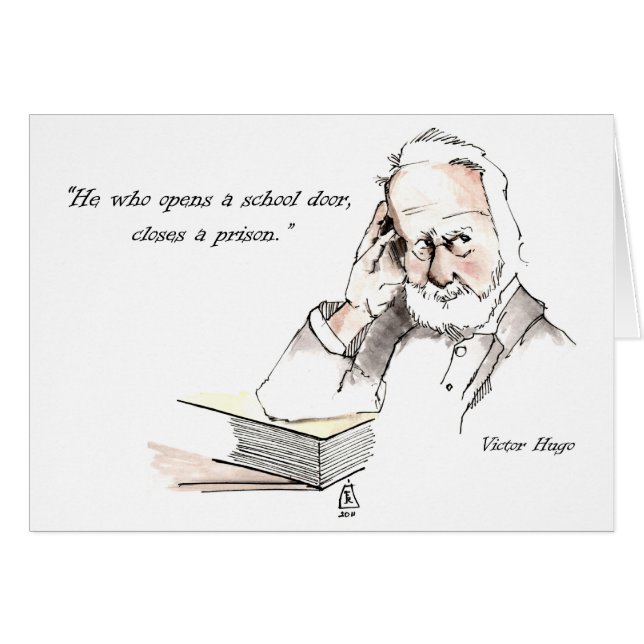 Victor Hugo card (Front Horizontal)