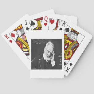 Victor Hugo & Happiness Quote Gifts Tees Etc Playing Cards