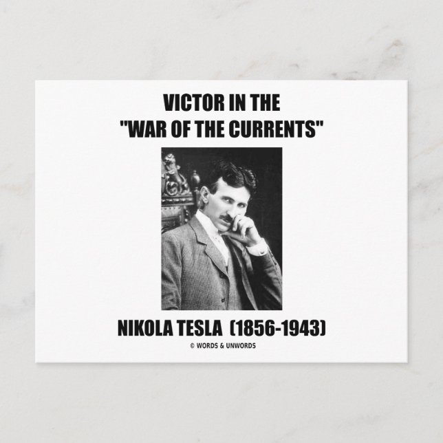 Victor In the "War Of The Currents" Postcard (Front)