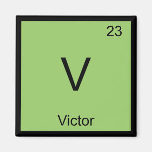 Victor Name Chemistry Element Periodic Table Magnet