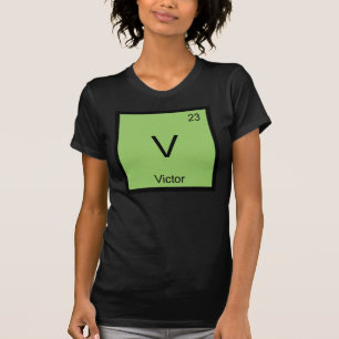 Victor Name Chemistry Element Periodic Table T-Shirt