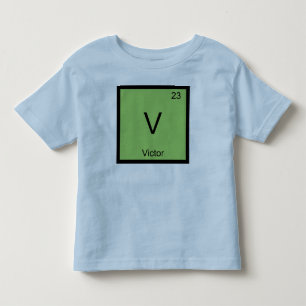 Victor Name Chemistry Element Periodic Table Toddler T-Shirt