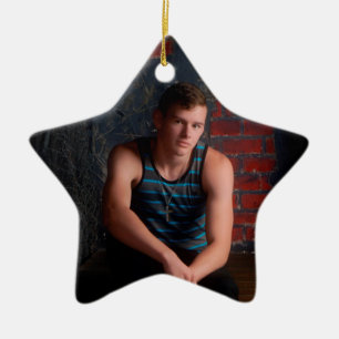 Victor Neil Jones senior pictures Ceramic Ornament