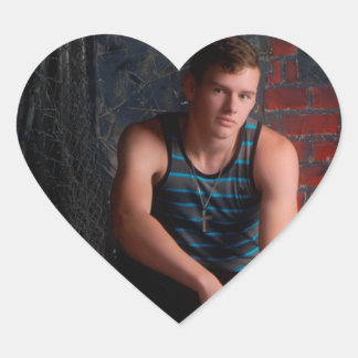 Victor Neil Jones senior pictures Heart Sticker