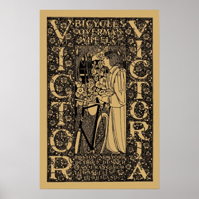 Victor, Victoria Bicycle Ad Poster (Front)