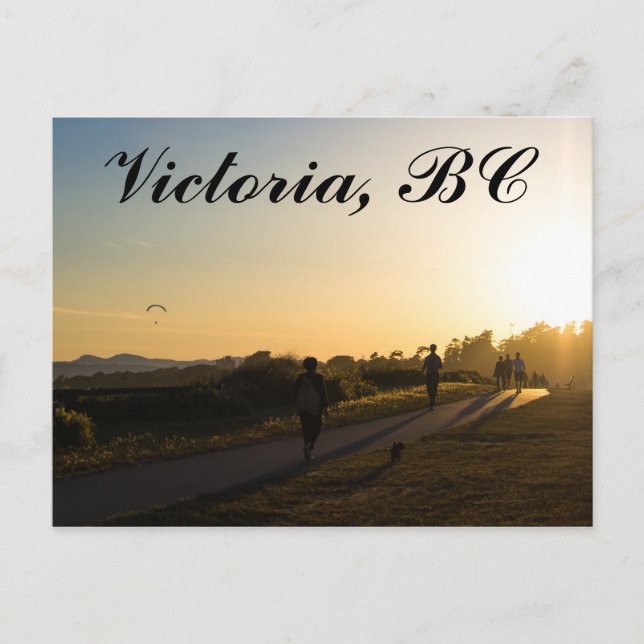 Victoria BC Sunset Postcard (Front)