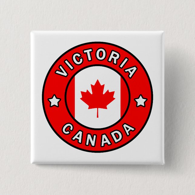Victoria Canada 15 Cm Square Badge (Front)