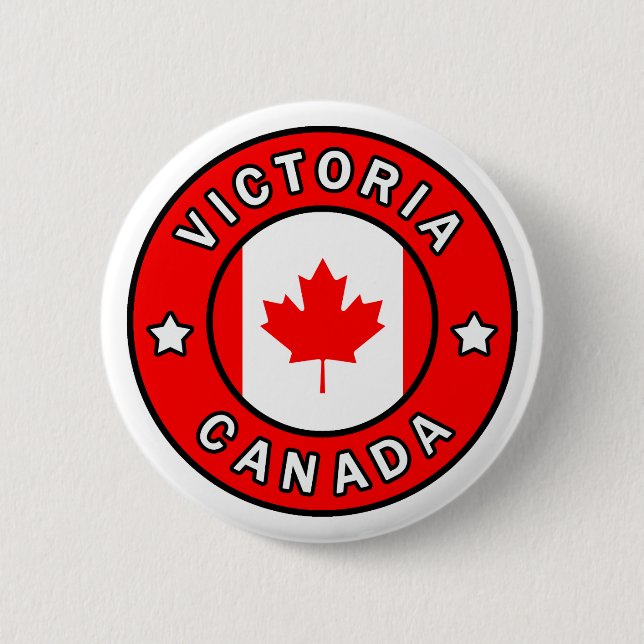 Victoria Canada 6 Cm Round Badge (Front)