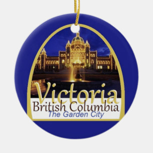VICTORIA Canada Ceramic Tree Decoration