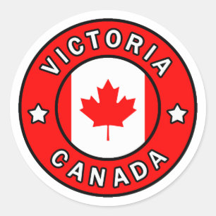 Victoria Canada Classic Round Sticker