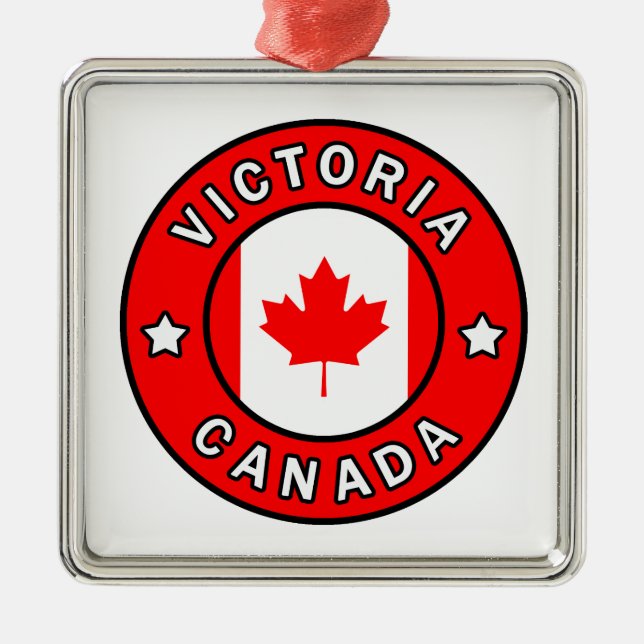 Victoria Canada Metal Ornament (Front)
