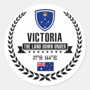 Victoria Classic Round Sticker