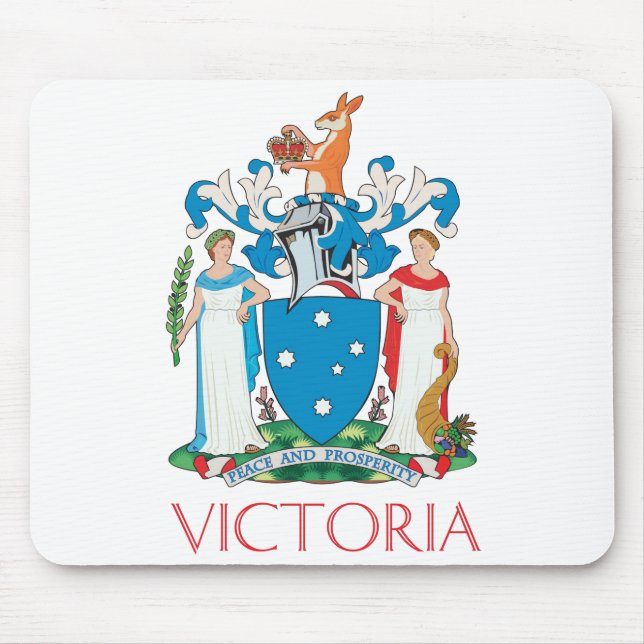 Victoria coat of arms mouse pad (Front)