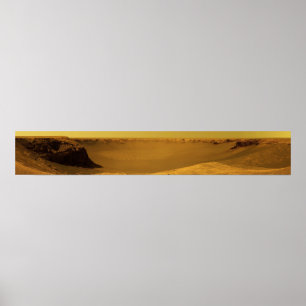 Victoria Crater from Cape Verde on the Planet Mars Poster