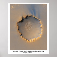 Victoria Crater Mar's Rover Landing Site
