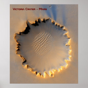 Victoria Crater - Meridiani Planum - Mars Poster