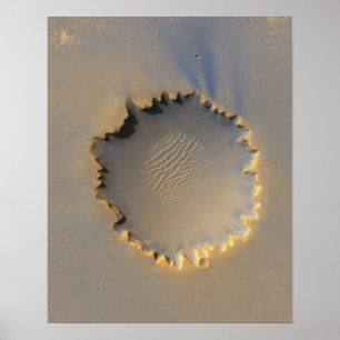 Victoria Crater on Mars Poster