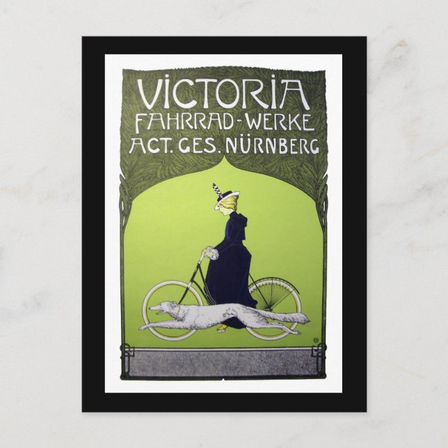 Victoria Fahrrad-Werke Vintage Bicycle Postcard (Front)