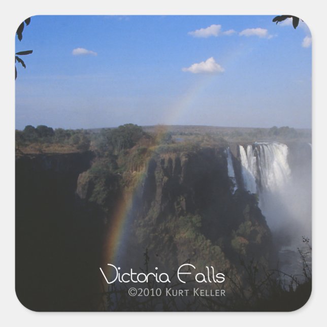 Victoria Fall 2 Square Sticker (Front)
