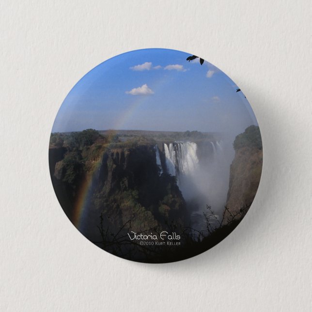 Victoria Falls 2 6 Cm Round Badge (Front)